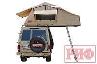 Палатка на крышу автомобиля РИФ Soft RT02-140, тент песочный, 140х240х115 см